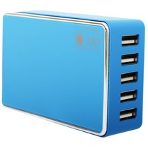ZIO USB 5포트 멀티충전기 SMC-50, SMC-50(블루), 1개