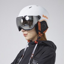 스키 장 스노우 보드 헬멧 고글이 있는 2 in 1 일체형 남성 여성 겨울 스포츠 야외, 엘59-61cm, 검은 색