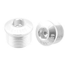 페달 더스트 커버 캡 M14 5mm/6.5mm/9mm 합금 후면 패들 풋 패드 나사 MTB 로드 바이크 접이식 자전거 볼, 04 9mm Silver