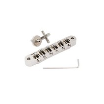 Musiclily Pro 10.4mm 롤러 안장 ABR Tune-O-Matic 브리지 M4 포스트 포함 레스폴 스타일 일렉트릭 기타용 니켈