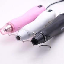 DIY 힛툴 공예용 소형 열풍기 힛팅건 드라이기 슈링클 열수축 시트 필름 레진 도자기, 흰색