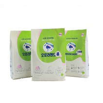 [와이오밍산 먼지방지특수공법] 먼지없는 고양이모래 파워응고력 오로라샌드 블루 그린 6kg 세트, 오로라샌드 폼 (그린 3팩)