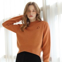 [정상가 156 000원][커넥시티 22FW] 홀가먼트 크롭 니트_Orange