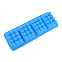 비누만들기 재료 SJ 4 캐비티 실리콘 비누 몰드 마사지 테라피 바 만들기 도구 DIY 수제 타원형 스파 폼, [15] random color 136