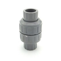 스윙체크밸브 내경 25mm PVC 편도 비 반환 체크 밸브 파이프 피팅 정원 관개 수족관 물고기 탱크, 한개옵션0