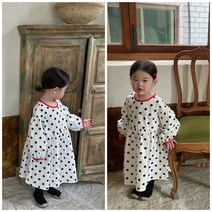 아짱)키즈여아 블랙드토레드포인트원피스(키즈여아봄가을원피스신상)