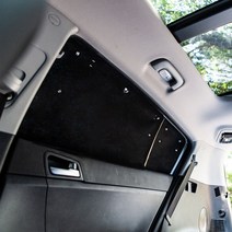 BMW X3 E83 햇빛가리개 카크닉 차박 차량용 커튼, 2열 (좌+우), 일반용_에어메쉬