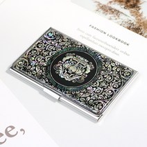 박씨상방 외국인선물 나전칠기 자개 명함케이스M 명함집, 1개, 귀면도