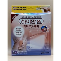 JW중외제약 하이맘폼 액티브케어(7.5x7.5cm) 4매입, 3개