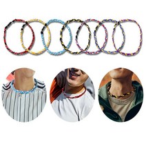 스포츠 목걸이 패브릭 야구 패션 끈목걸이