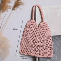 손뜨개가방 니트가방 명품손뜨개 가방 라운드 짚 비치 백 빈티지 수제 짠 숄더 백 라피아 서클 등나무 가방 보헤미안 여름 휴가 캐주얼 가방