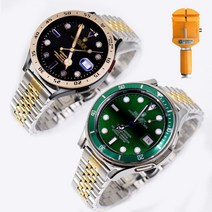 갤럭시워치4 클래식&워치4 쥬빌레 일자형 스트랩 46mm 42mm 44mm 40mm 호환 +공구, 골드콤비
