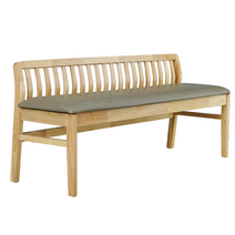 베스트리빙 [리퍼상품]제니 원목 가죽 방석 벤치의자/2인용/3인용 2color, 내츄럴, 3인