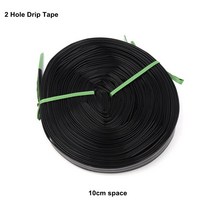10m 2 구멍 농업 물방울 관개 테이프 16mm 온실 급수 시스템 10/15/20cm 공간 흡수기 호스, 10cm 간격, 10cm 공간, 1개