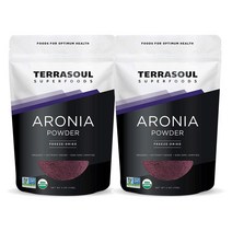 Terrasoul Superfoods Aronia Powder 테라소울슈퍼푸드 아로니아 파우더 4oz 113g 2팩