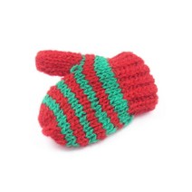 DIY 공예용품 장식품 폼폼 리본 5개/갑/팩 코 튼 뜨개질 미니 장갑 모자 의류 홈 장식 공예 DIY 수 제 귀걸, 10PCS, 07 Red-green_02 10PCS - LOT