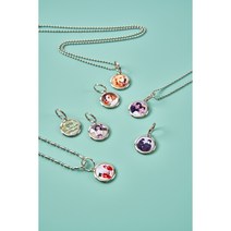 (2+1)금속 펄 커스텀 목걸이 / 강아지 이니셜 목걸이 미아 방지 실버 팬던트 목걸이