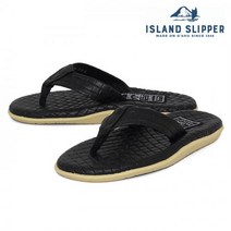 ISLANDSLIPPER 사사리 레더 슬리퍼/조리 PT202SAS-BLAC