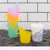 플라스틱 컵홀더 종이컵 커피컵 홀더 받침 손잡이 10P