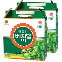 베지밀 달콤한 비 두유, 190ml, 64개
