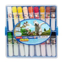 18색 수채화물감 6ml 사출케이스 빼꼼