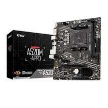 MSI MSI A520M-A PRO 메인보드 (AM4 DDR4 M-ATX), 1개, 선택하세요