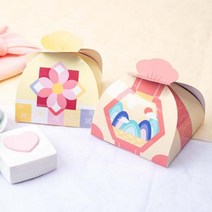DIY 전통문양 종이복주머니 떡포장상자 미니선물상자, 단청