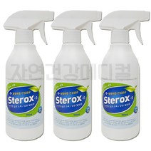 스테록스 차아염소산수 무알콜 스프레이 500ml 살균소독, 3개