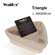 라탄바구니WALFOS 자연 등나무 발효 위커 바구니 국가 바게트 프랑스 빵 질량 교정 반죽 Banneton, 15 WALFOS Triangle L