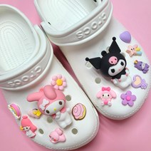 [당일발송] 핑크토리 귀여운 고퀄리티 입체 신발 파츠 세트 (7pcs)