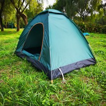 키밍 자동텐트 2-3인용 캠핑 낚시 등산 에어 타프 2인용 1인용 4인용 이너 겨울 쉘터 코베아 감성 면, 연 그린