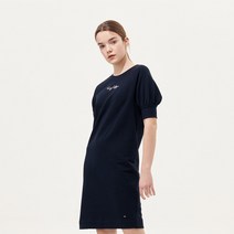 타미힐피거 크루넥 퍼프 슬리브 드레스 (T22C1TDR065WT1DW5)