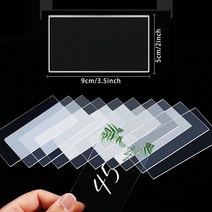 홀로그램테이블 모듈 선반 모듈 테이블 좌식 오로라 아크릴 투명 2550100pcs 빈 사각형 웨딩 좌석 카드 diy 웨딩 파티 연회 생일 기호 9x5cm 1mm 두께, 9x5x0.1cm, 100개
