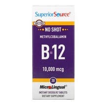 Superior Source 메틸코발라민 B-12 10.000 mcg MicroLingual 빠른 용해 30정