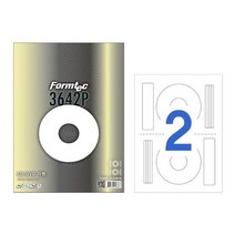 라벨CD2칸20매 CS-3642PCD DVD용 118mm내경:41mm