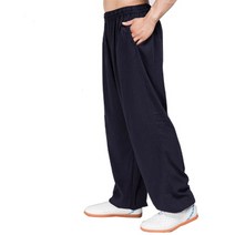 도복바지 태극권 쿵푸 바지 태극권 느슨한 코튼 린넨 바지 무술 러닝 홈 연습 Тай Чи трениро