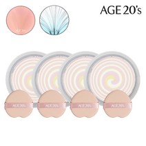 에이지투웨니스 AGE20S 볼륨에센스 엔젤링 톤업팩트 리필 세트, 톤업팩트 리필 4개
