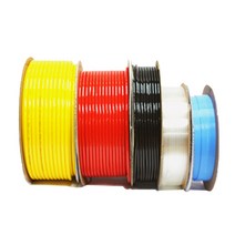 지산 폴리우레탄 호스 1m 재단판매 4x2mm 적색 에어호스