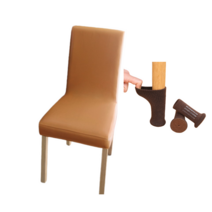 다니엘앤로사 식탁의자 가죽커버 등받이+발커버(4p) 1세트, 어센틱 오렌지+발커버