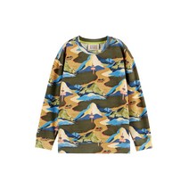 (정식매장판) SCOTCH&SODA KIDS 22FW NEW 스카치앤소다 키즈 남아 마운틴 그래픽 패턴 스웻 스웨트셔츠 맨투맨 (167617_0218) KSS27BRSW022MU