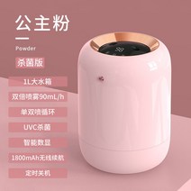 듀얼 휴대용 차량용 가습기 미니 필더 사무실 소형 무드등 무선 무소음 usb, 핑크-1L