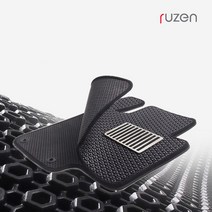 루젠 올뉴투싼 더블하니컴 3D 삼중 벌집카매트 트렁크매트 확장형, 올뉴투싼(15년3월~), 실내매트(확장형), 현대