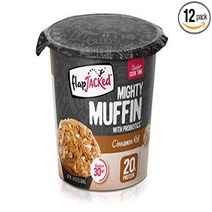 FlapJacked 마이티 머핀 시나몬 롤 12 Pack 20g 프로틴 프로바이오틱스