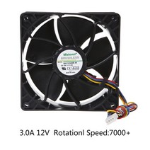 SHLF1212HHHE-08 12CM 팬 12V 3A 4 라인 4 핀 고속 서버 전원 냉각 팬