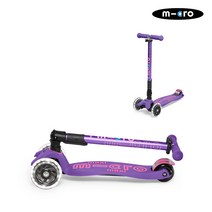 마이크로킥보드 맥시T 폴더블 디럭스 LED, 퍼플