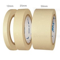 금성 흑색 마스킹테이프 12. 25. 50mm 40M 종이테이프, 25mm (1개입)