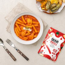 미쓰리 보통맛 패밀리 모둠세트C 3~4인분 밀키트 간편식 즉석 국물 떡볶이 소스 양념 밀떡 치즈밀떡 모둠튀김 어묵 간식 분식 야식 캠핑요리