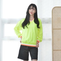 교복몰 형광 바람막이 브이넥 티셔츠 4color