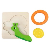 2살장난감 달팽기 우드블럭 퍼즐 2개 나무퍼즐