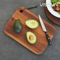비스비바 디파인 양면 커팅 나무도마, 혼합 색상